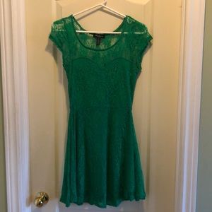 short green lacey dress